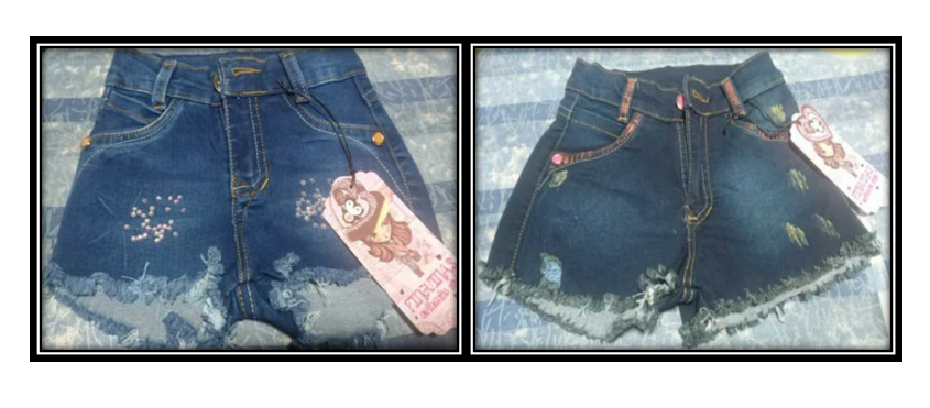 Short en jean para niña