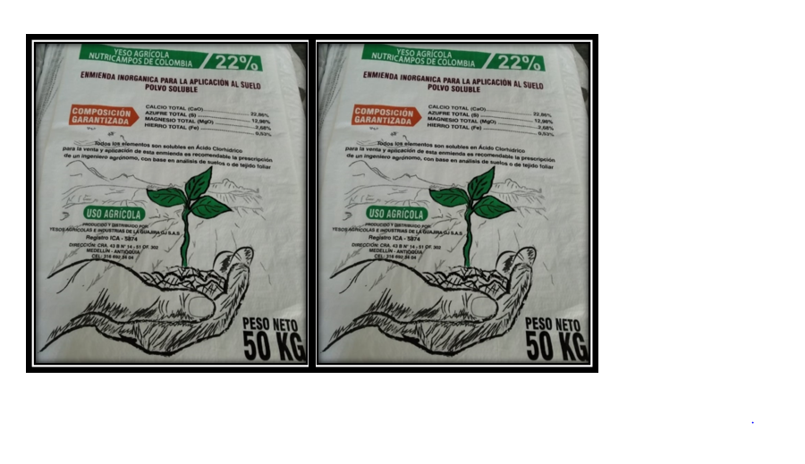 Yeso Agrícola 22% C, bulto x 50 kg