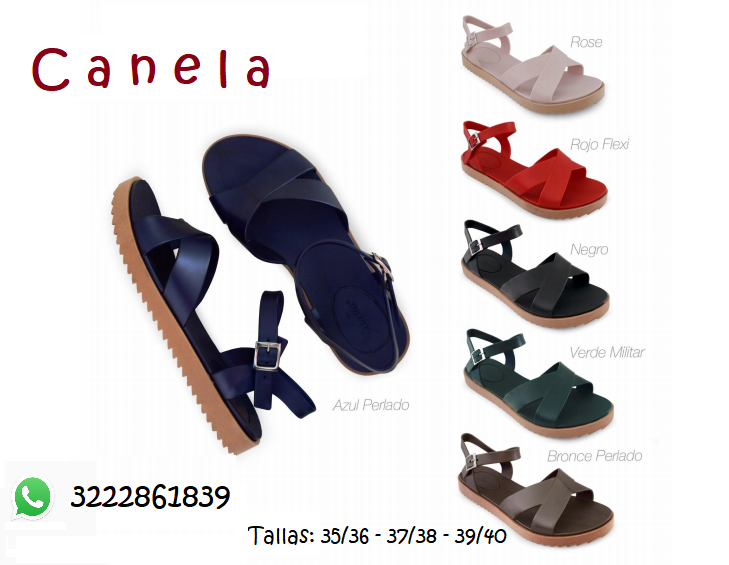 Sandalias Ref canela by xirella tallas y colores surtidos de la 35 a la 40