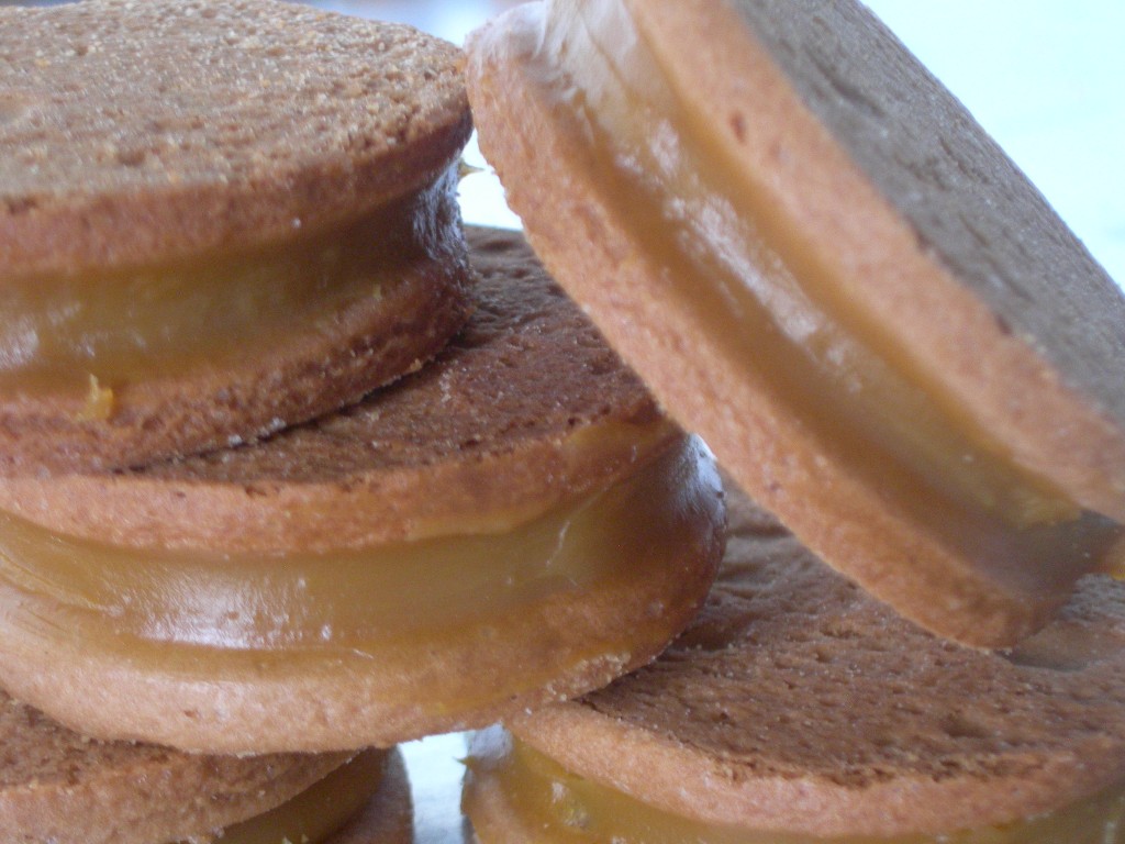 Alfajor relleno de arequipe cubierto con chocolate X 30g