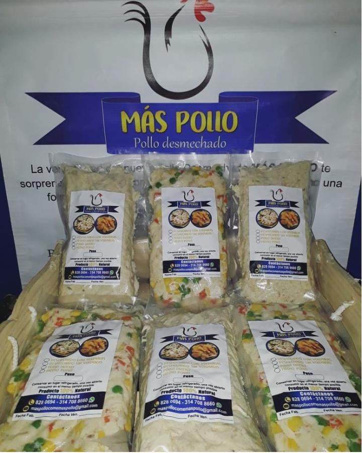 Mas pollo pechuga de pollo desmechado con verduras