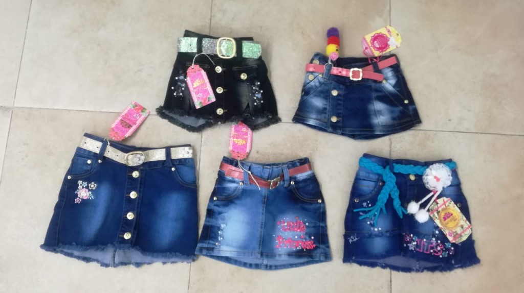 Falda en jean niña