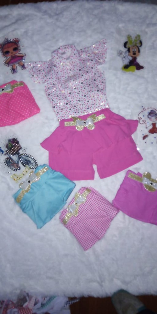 Conjunto blusa y shorts niña