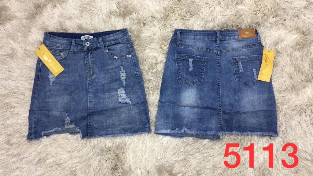 Falda jean de dama  ref 5113