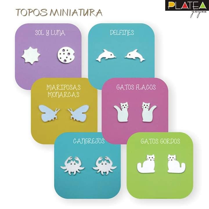 Topos miniatura (aretes)