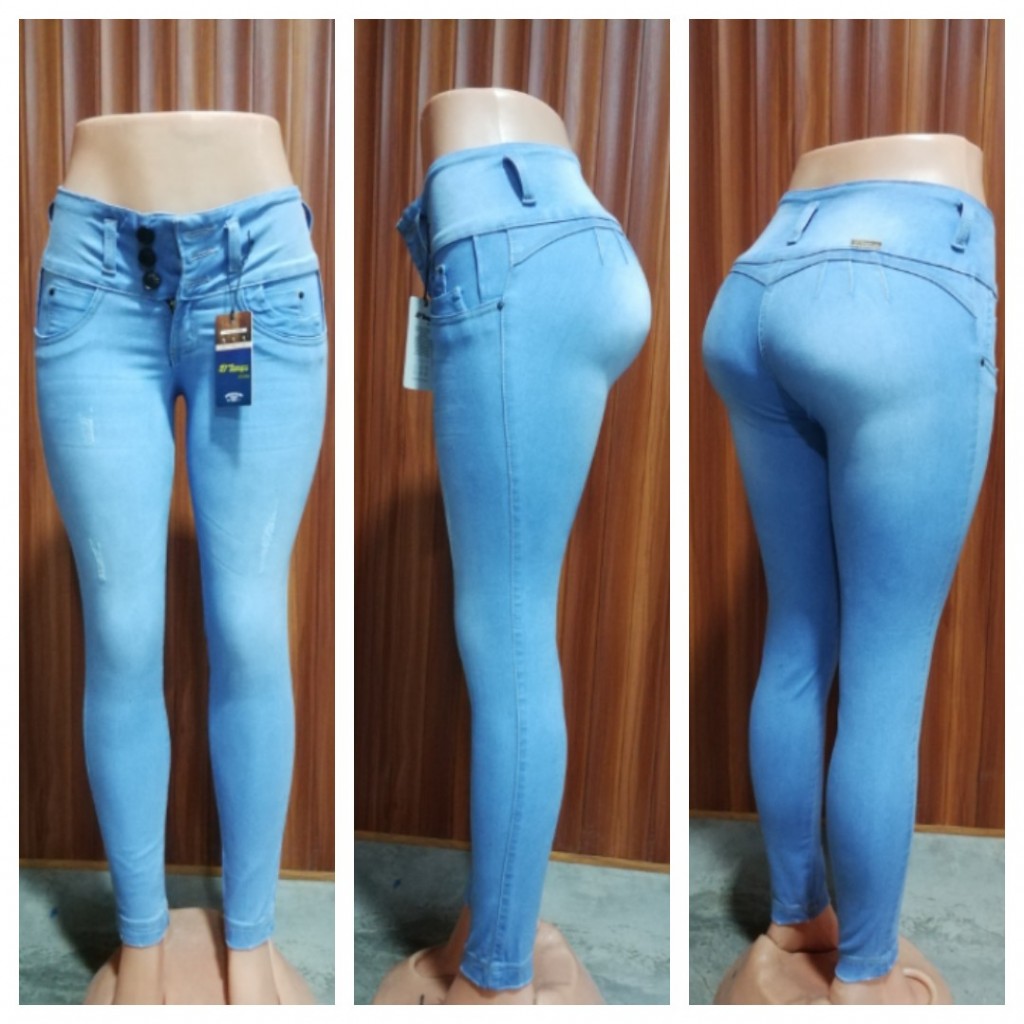 Jean dama 3 botones