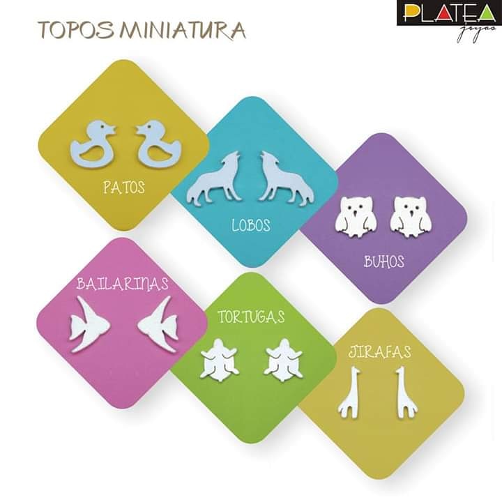 Topos miniaturas ( aretes)