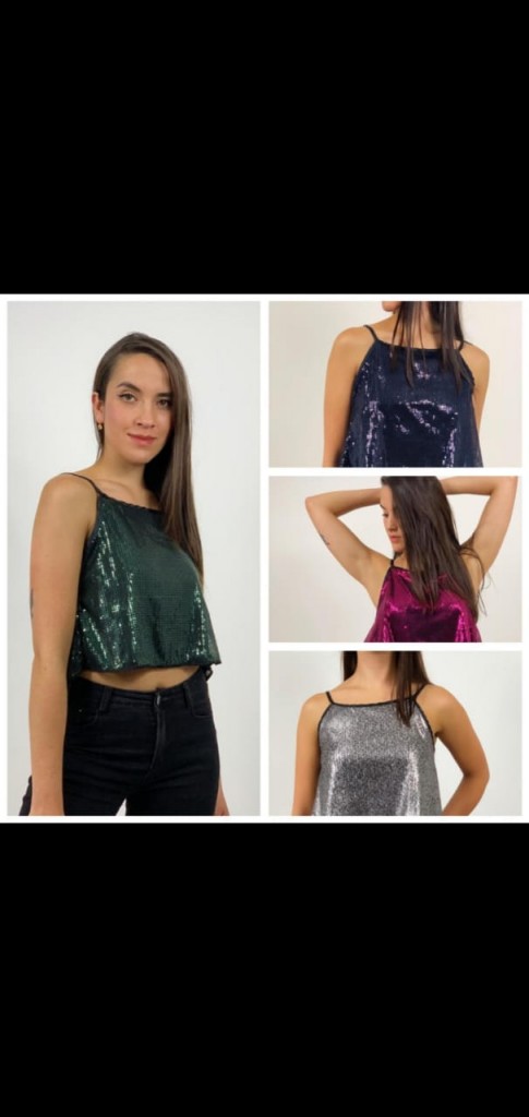 Blusa brillante dama