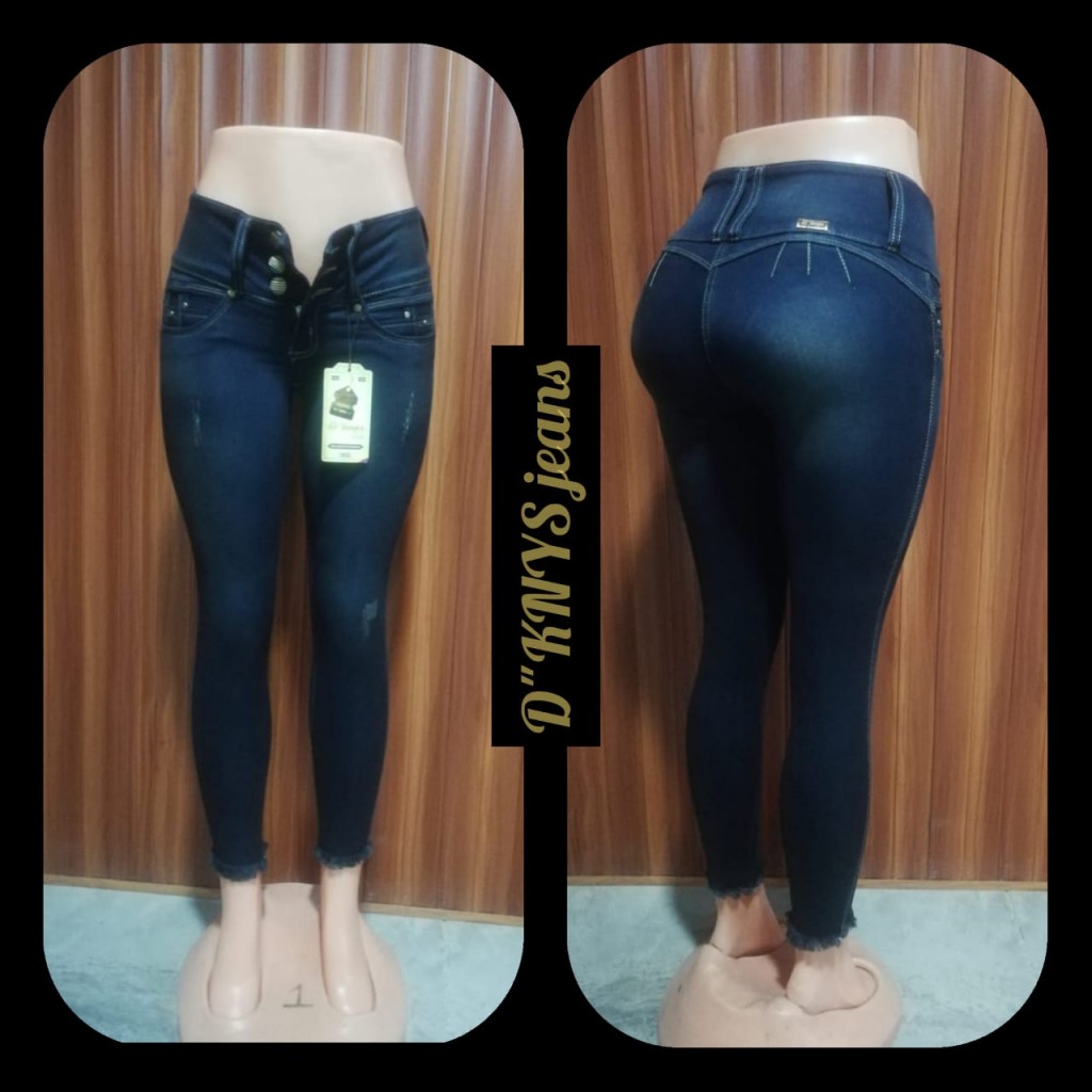 Jean tres botones dama
