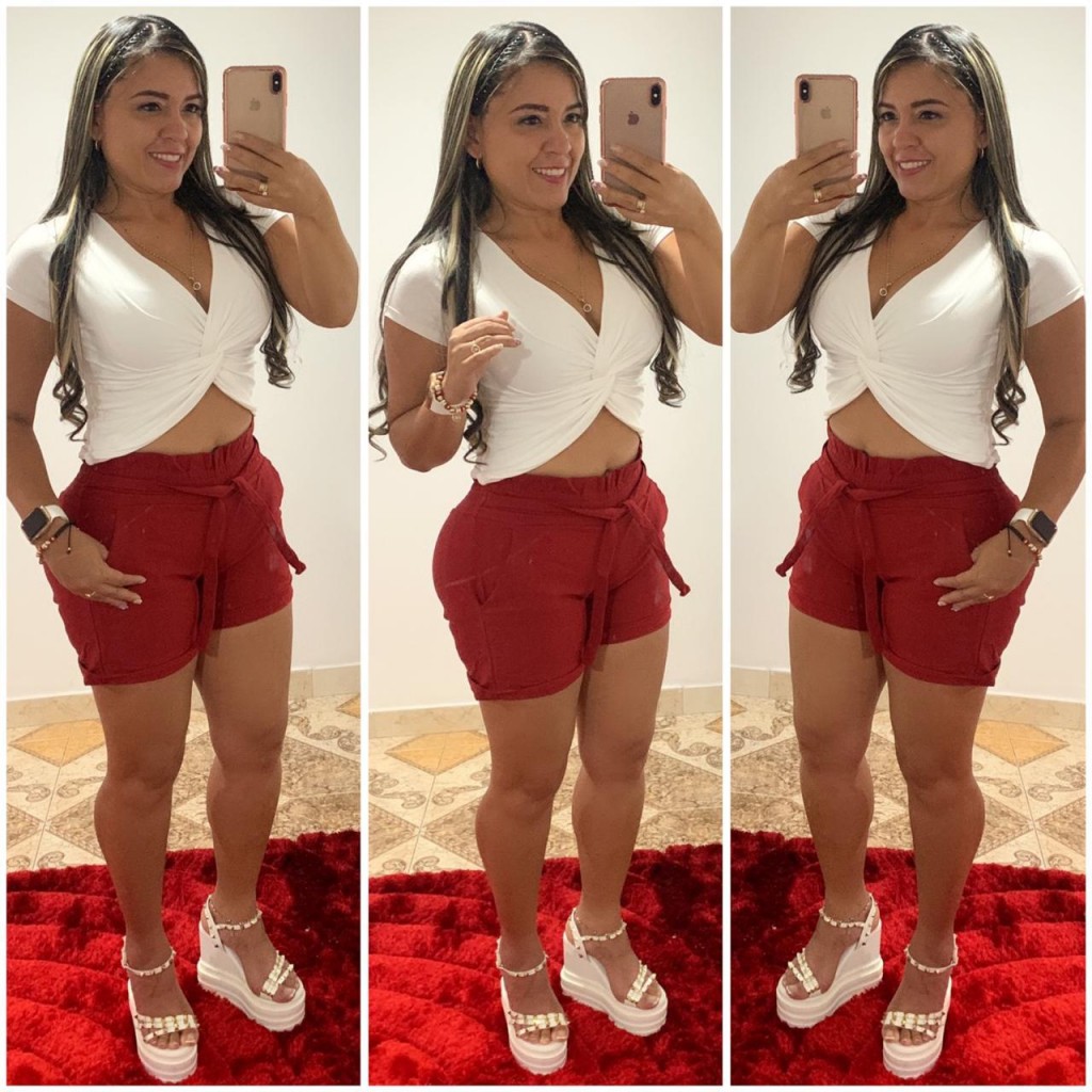 Conjunto dama blusa y short