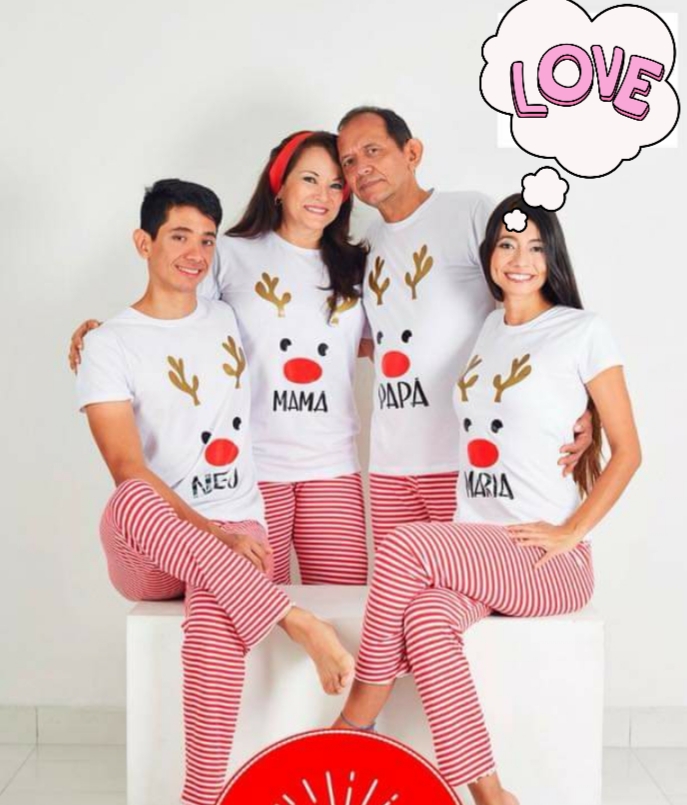 Pijamas navideñas para familias