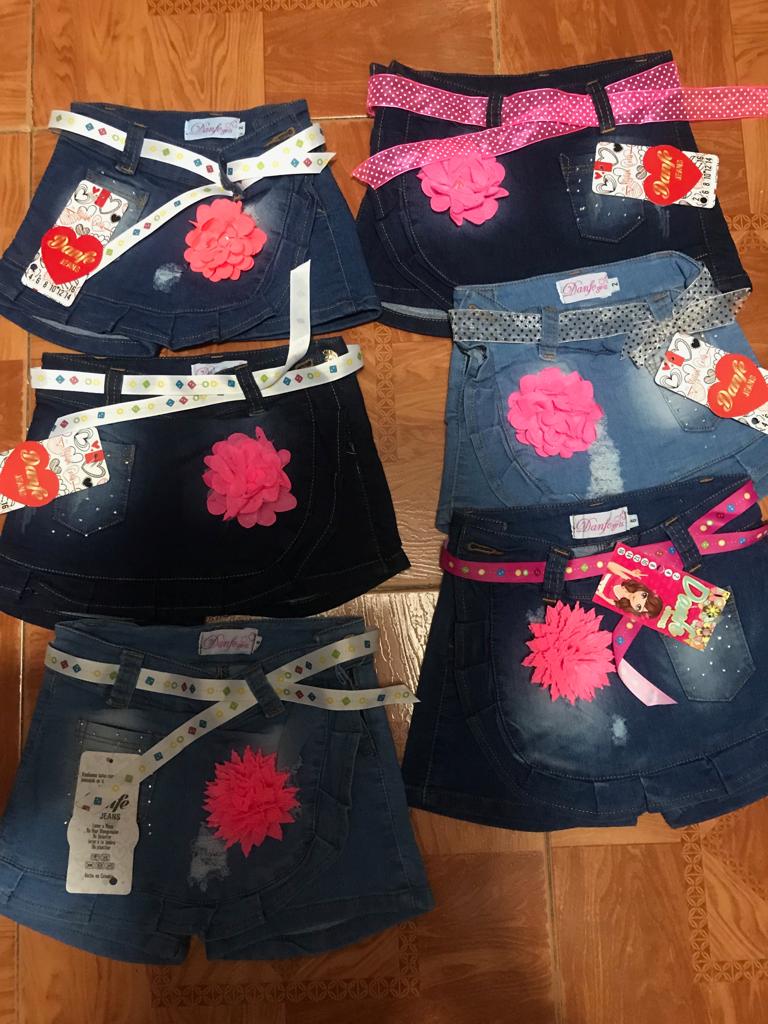 Shorts niña en jean