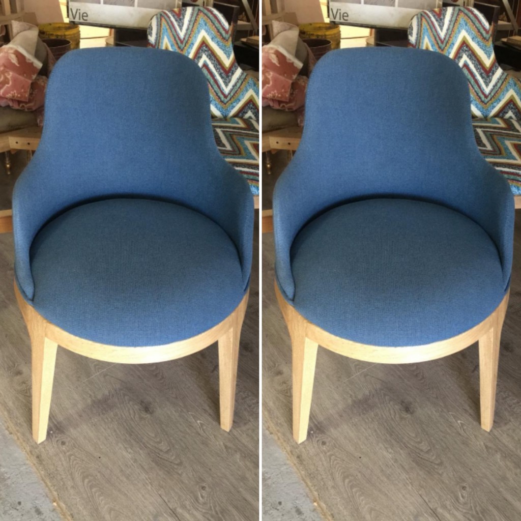 Silla para comedor flor morado tela color al gusto, terminación total
