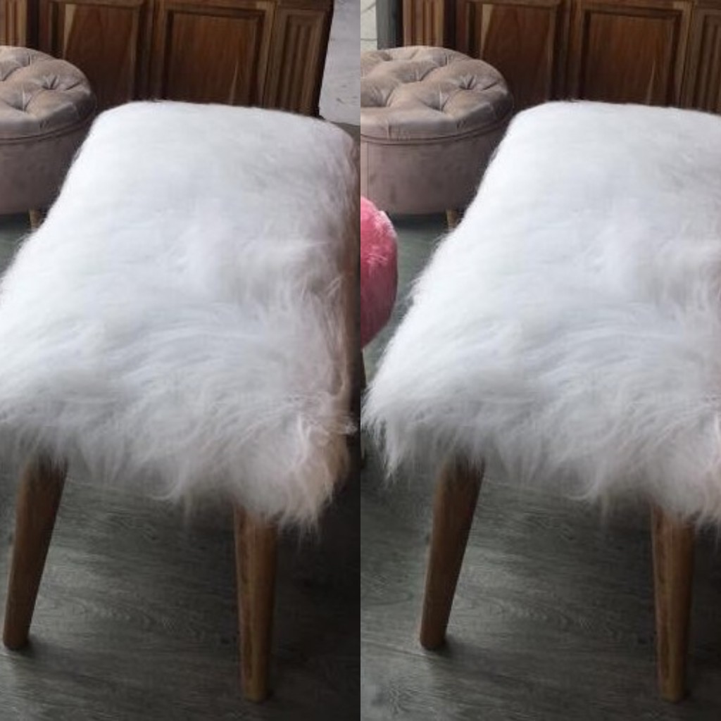 Silla puf rectangular