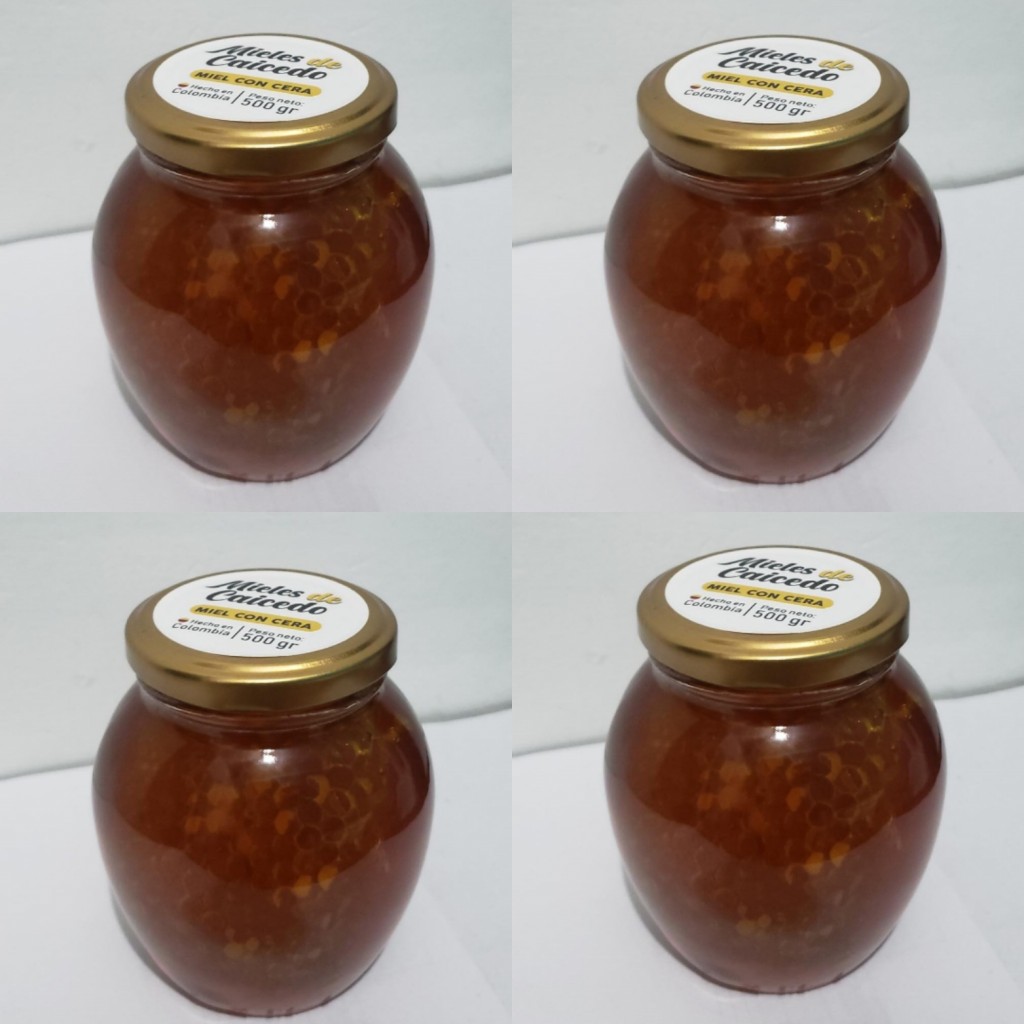 Miel con cera 500gr