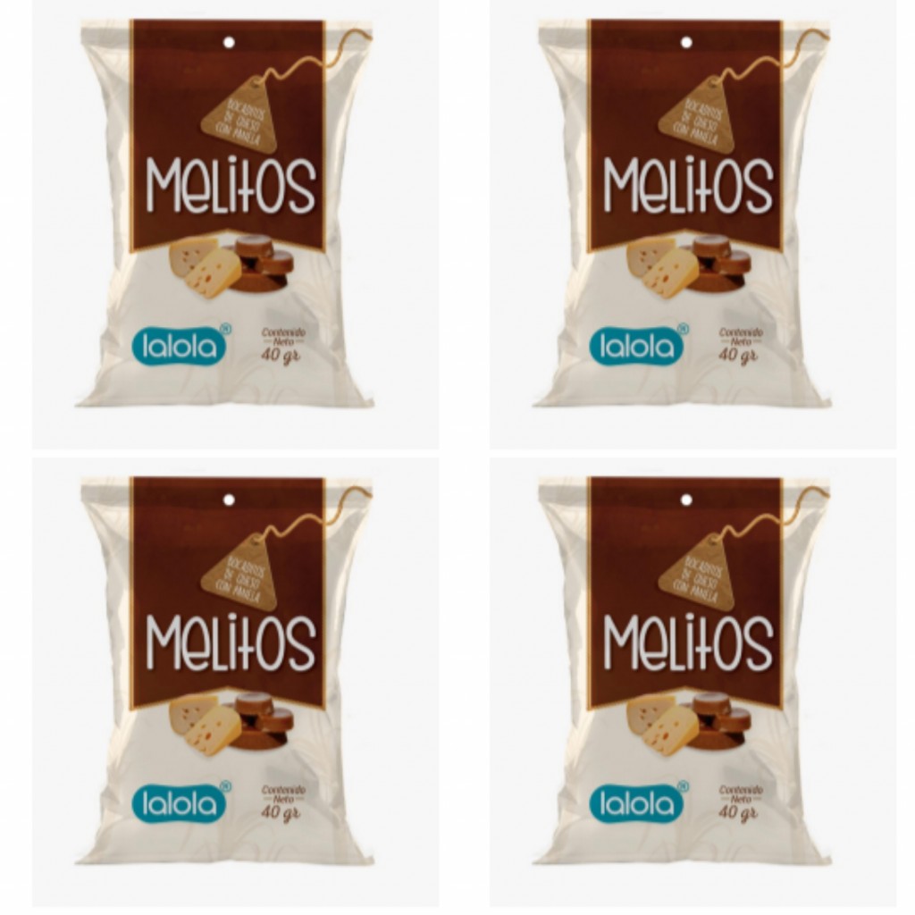 Melitos ×40gr (trocitos de cuajada recubiertos de panela caramelizada y un toque de naranja)