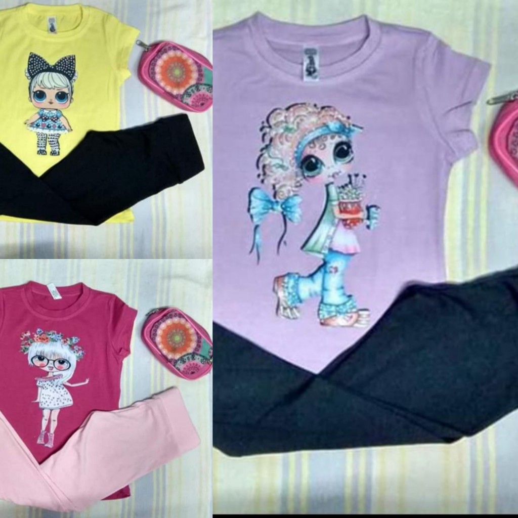 Conjunto de blusa y pantalón niña