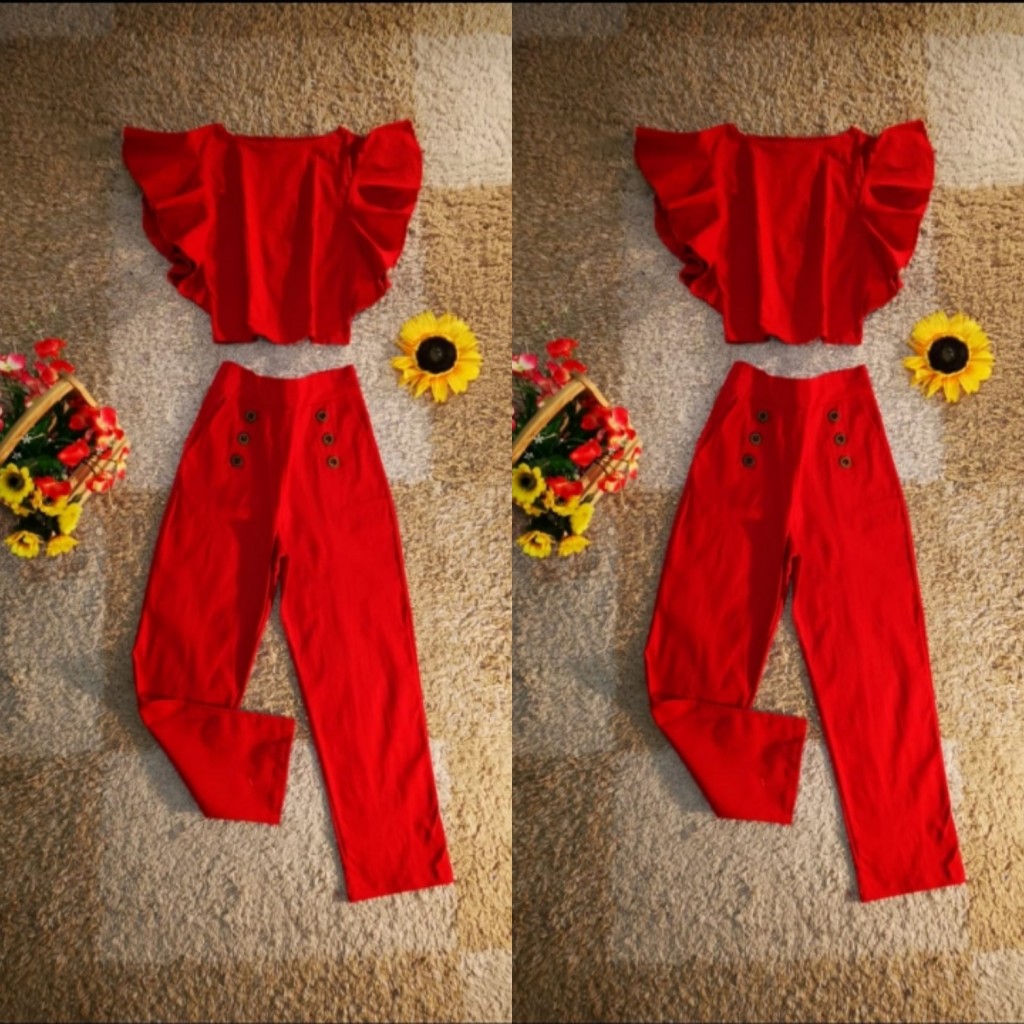 Conjunto blusa y pantalón dama