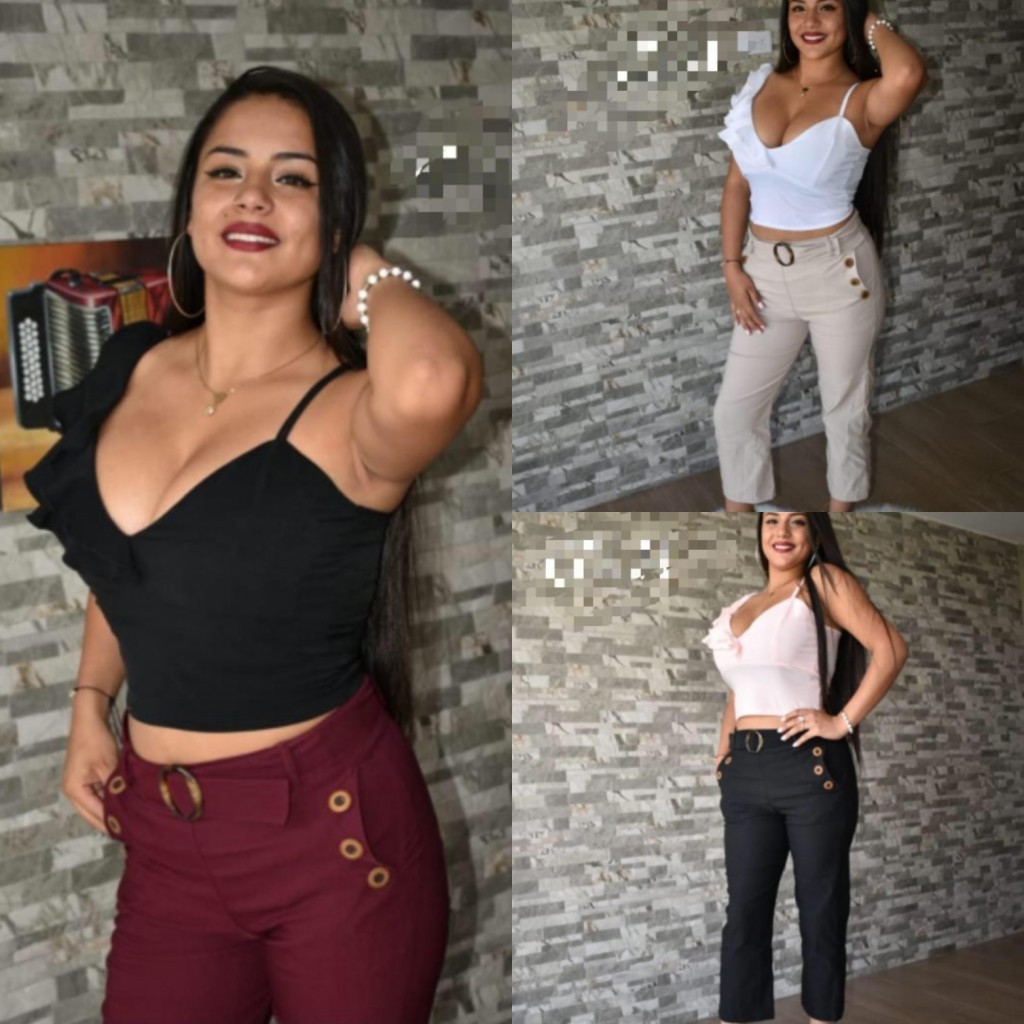 Conjunto pantalón en bengaluna y blusa en Blusera dama