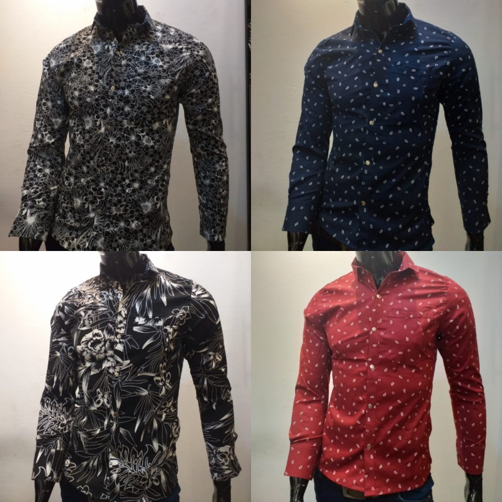 Camisa manga larga hombre