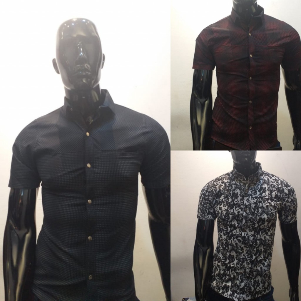 Camisa manga corta hombre
