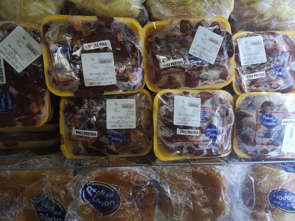 Vísceras de pollo