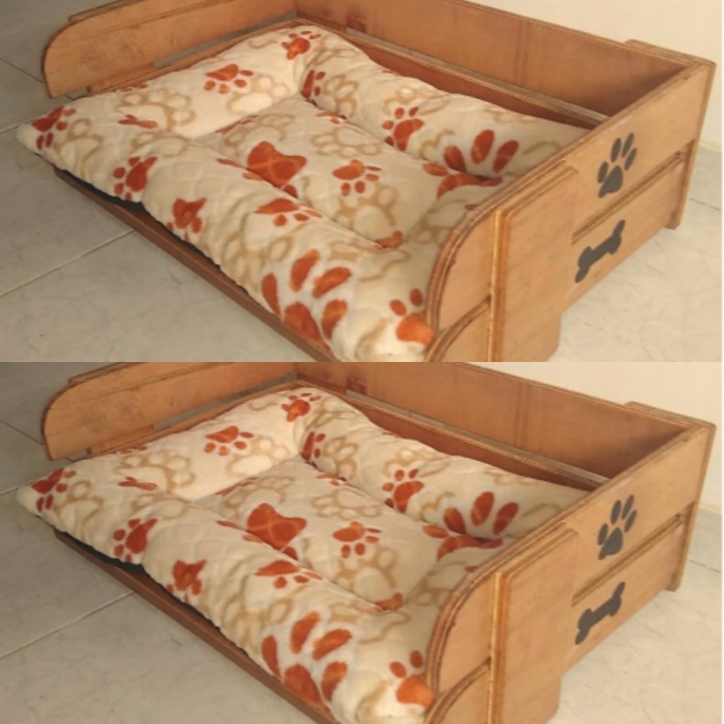 Cama para mascotas talla L 90cm × 70cm