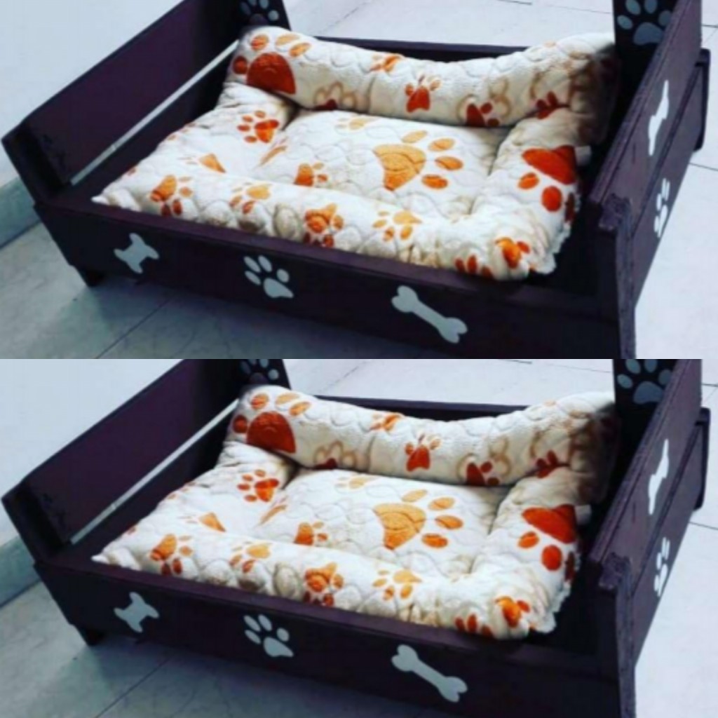 Cama para mascotas talla XL 120cm × 80cm