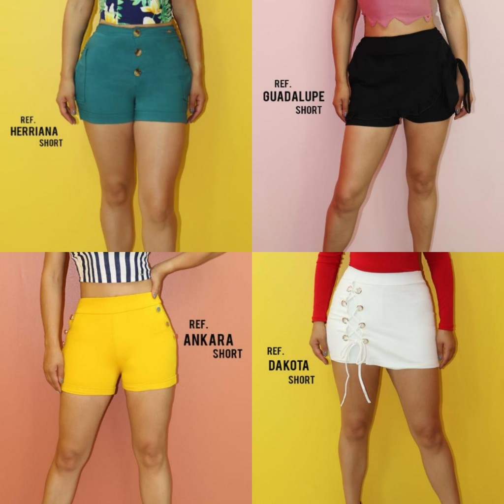 Shorts colores dama talla única