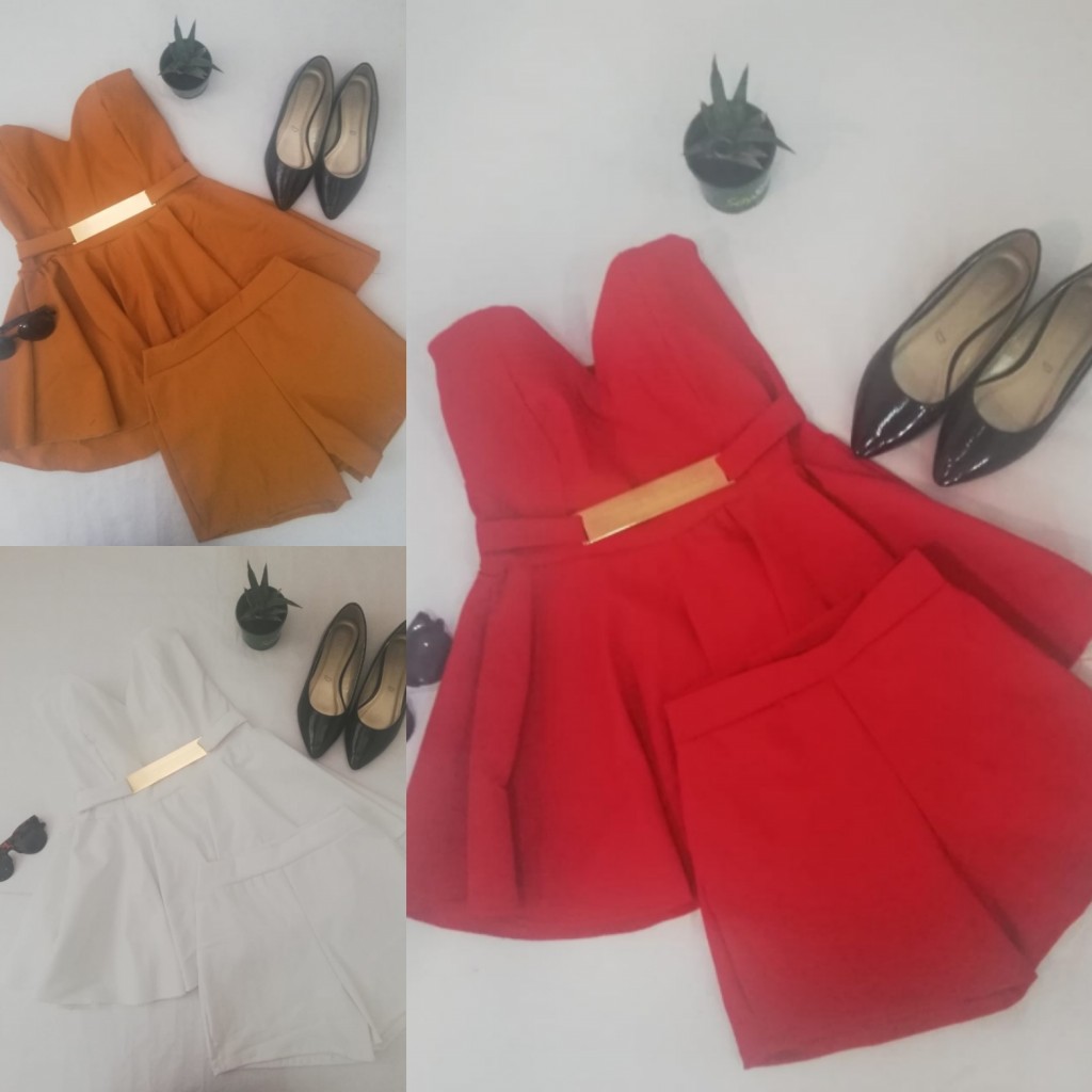 Conjunto de confección dama blusa y shorts