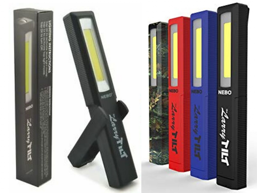 Linterna Original Nebo, Led 120 Lumenes, Distancia 27 Metros, Gancho Plegable, Base Margnetica