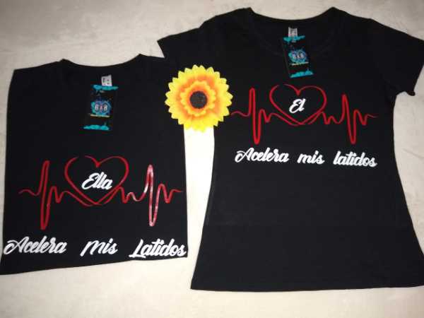 Blusas personalizadas para parejas