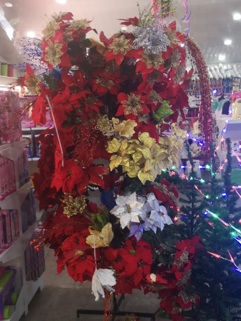 Flores Artificiales decorativas navideñas