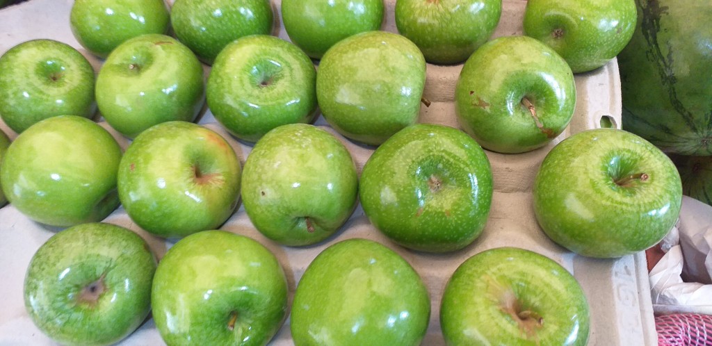 Manzana verde delgada