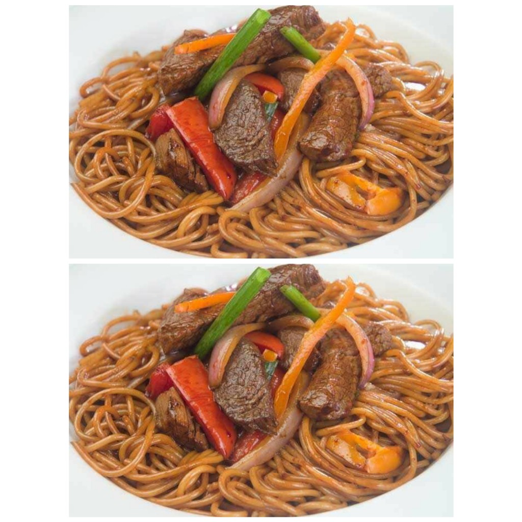 Tallarin Salteado ( comida Peruana)