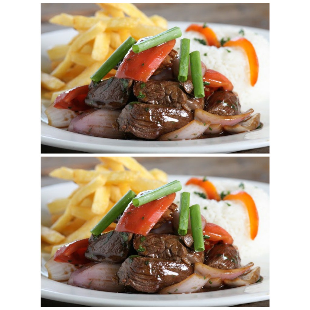 Lomo Salteado ( comida Peruana)