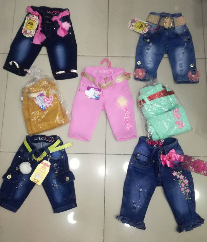 Toreros o capris jean para niña