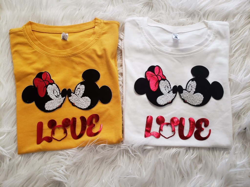 Blusa dama apliques