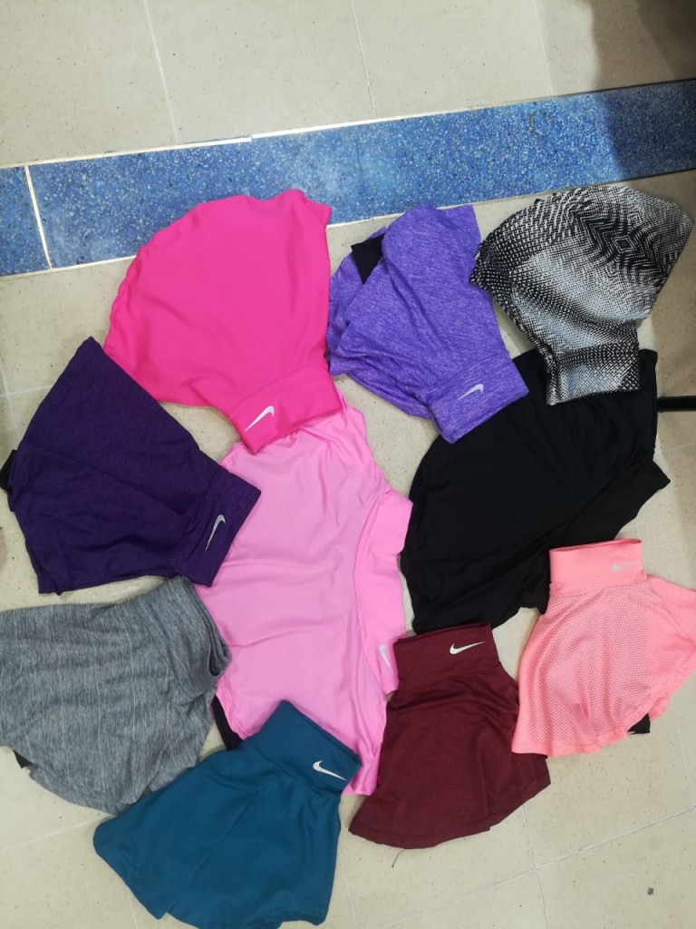 Falda short deportiva dama