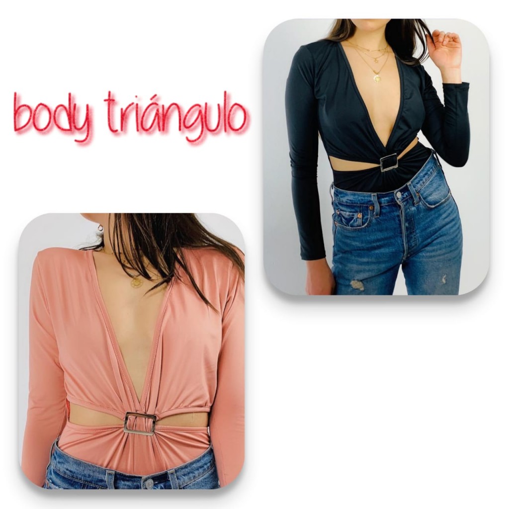 Blusa body triangulo dama