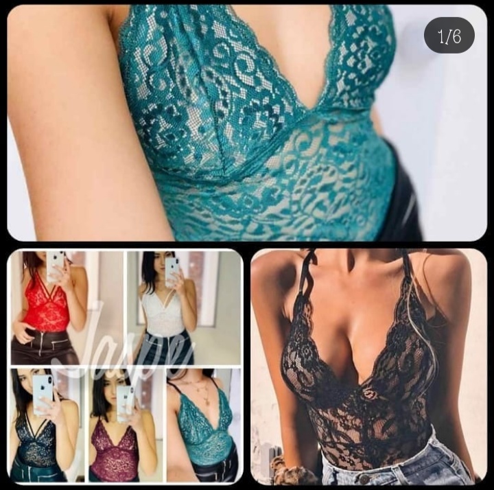 Blusa body encaje dama