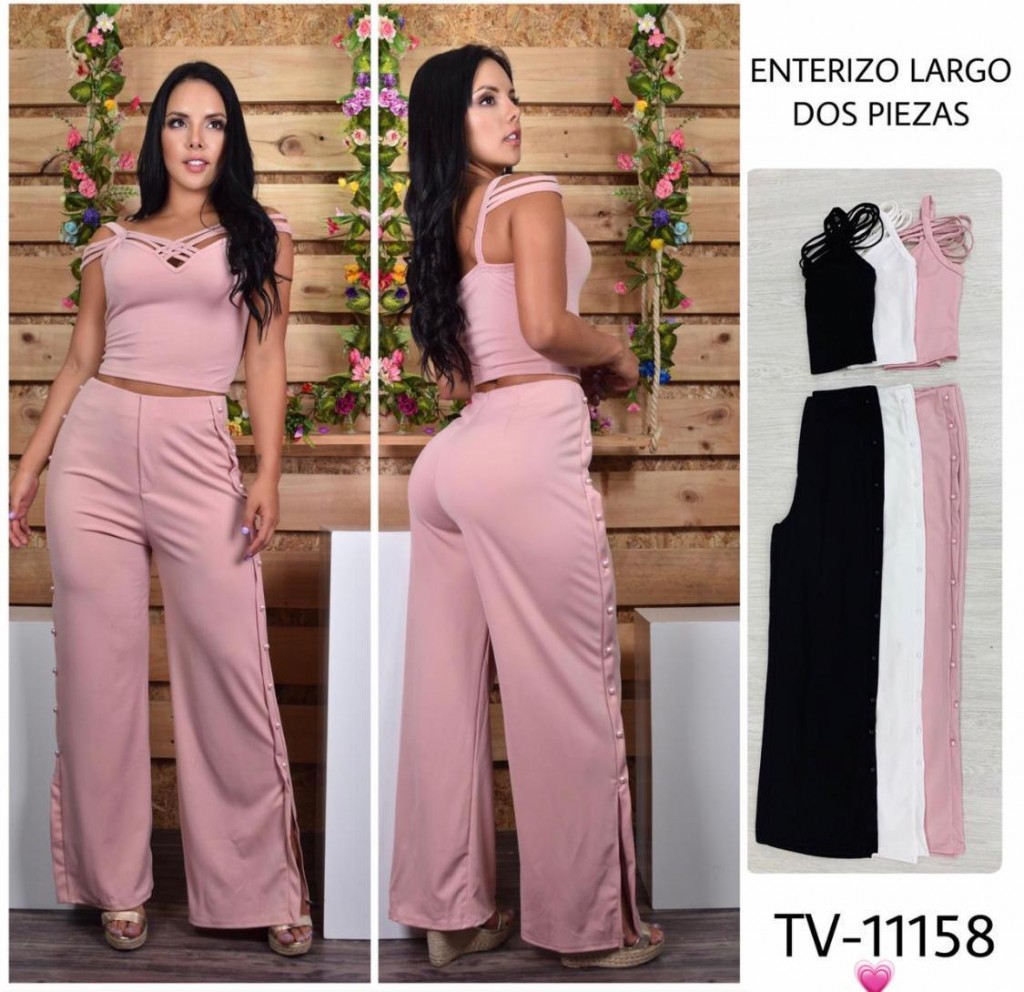 Enterizo largo 2 piezas dama ref tv-11158
