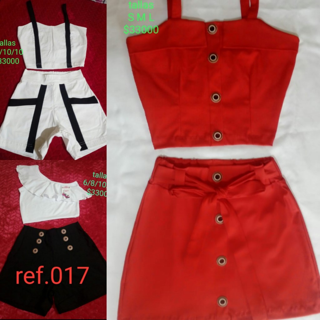 Conjunto dama blusa y short
