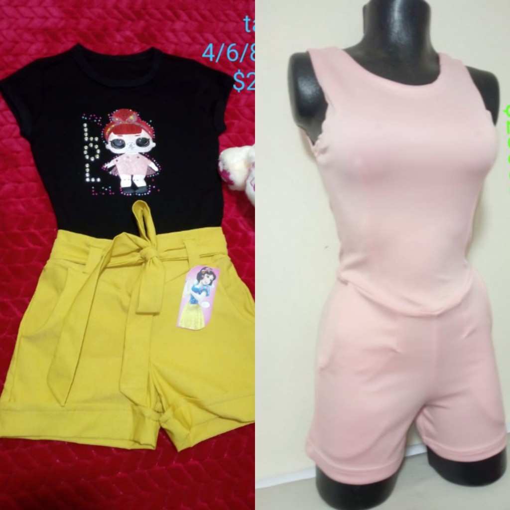 Conjunto niña blusa y short