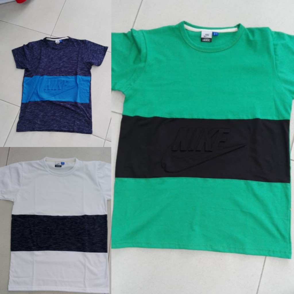 Camiseta cuello redondo repujada caballero