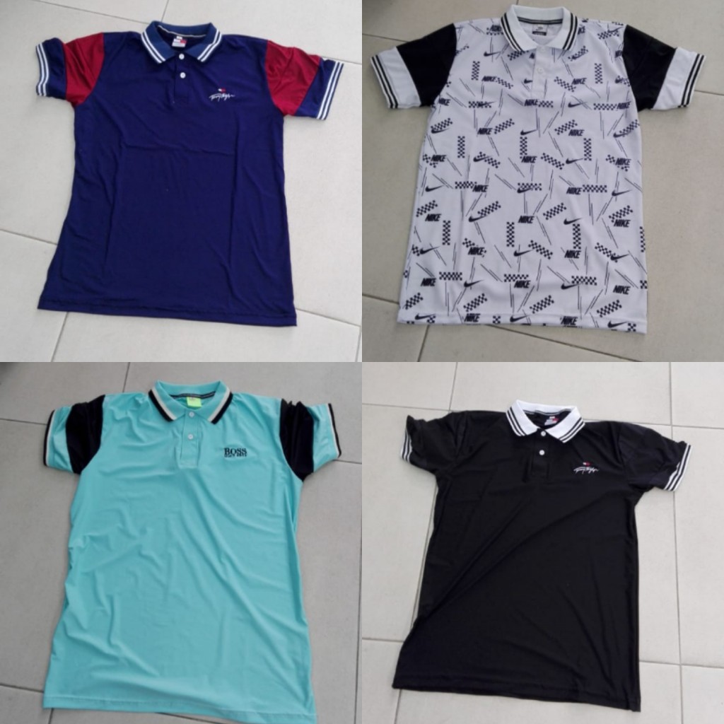 Camiseta seda fría polo hombre