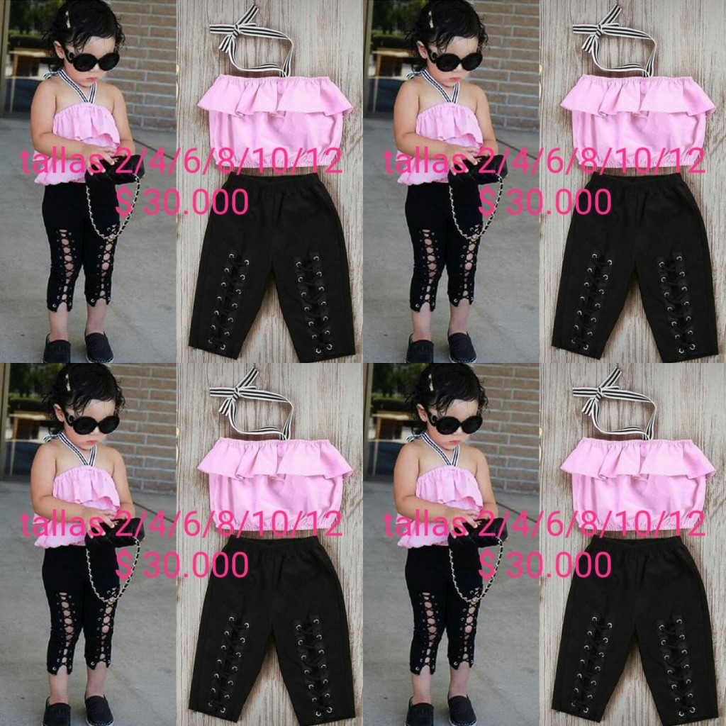 Conjunto niña blusa y pantalón