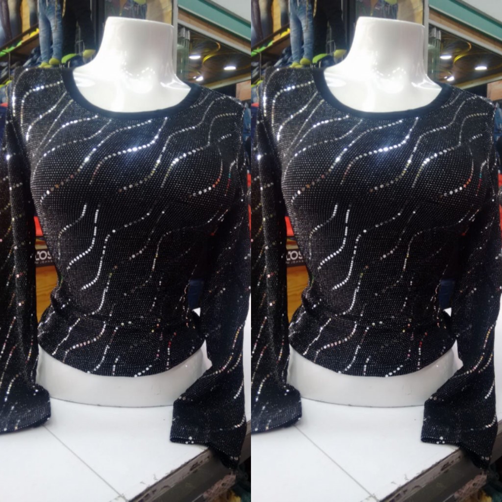 Blusa dama manga larga
