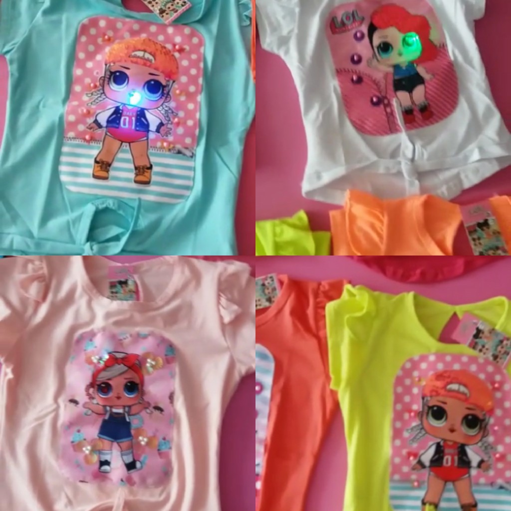 Blusa niña con luces