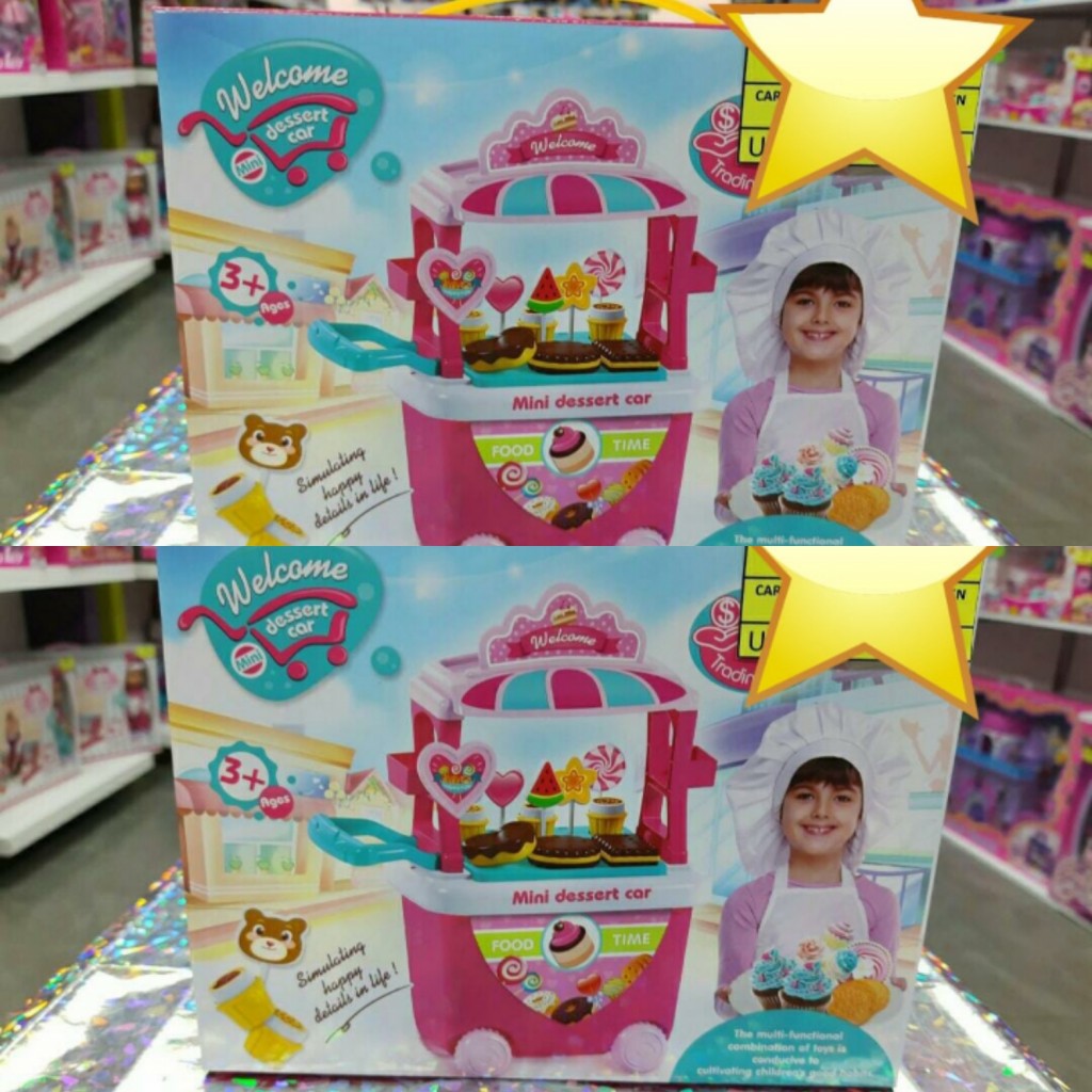 Carro de postres niña